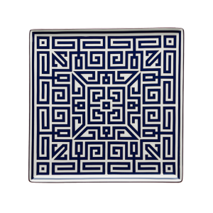 Ginori Labirinto Blue Vide Poche Square Plate